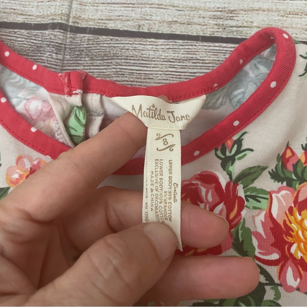Matilda Jane High-Low Top with Roses Size 8 - Picture 3 of 5